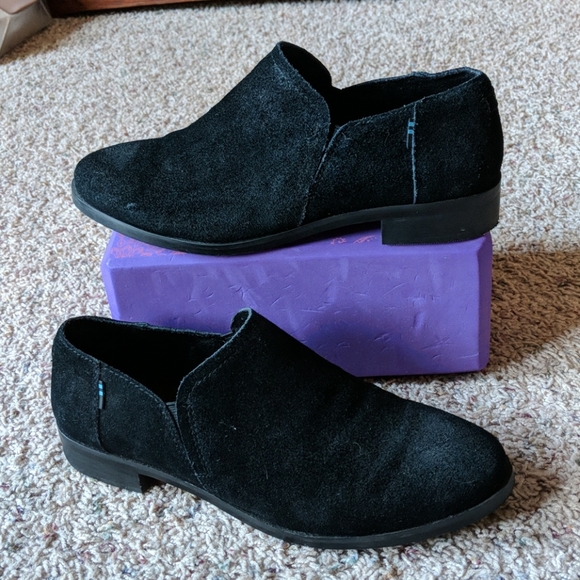 Toms Shoes - Black TOMS Ankle Booties